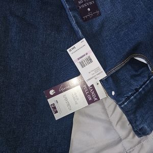 Gloria Vanderbilt Super Strech Pull On Jeans Size 6 Slim Leg Classic Rise